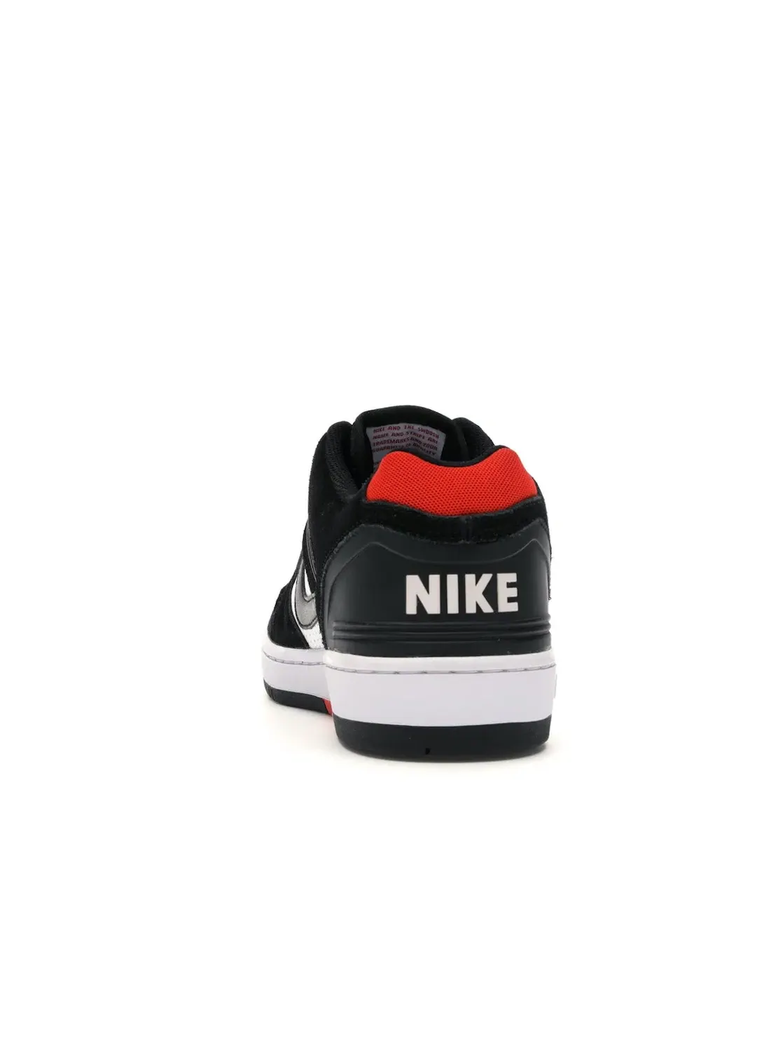 Мужские кроссовки с длинным язычком Nike SB Air Force 2 Low — изображение 4 из 4, черный/белый-красный