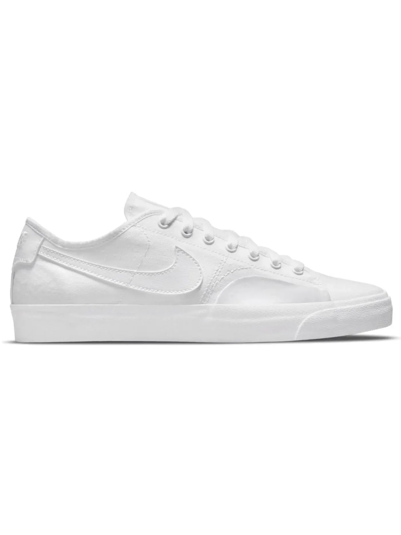 Мужские кроссовки для скейтбординга с низким профилем Nike SB Blazer Court — изображение 1 из 1, белый/белый-белый