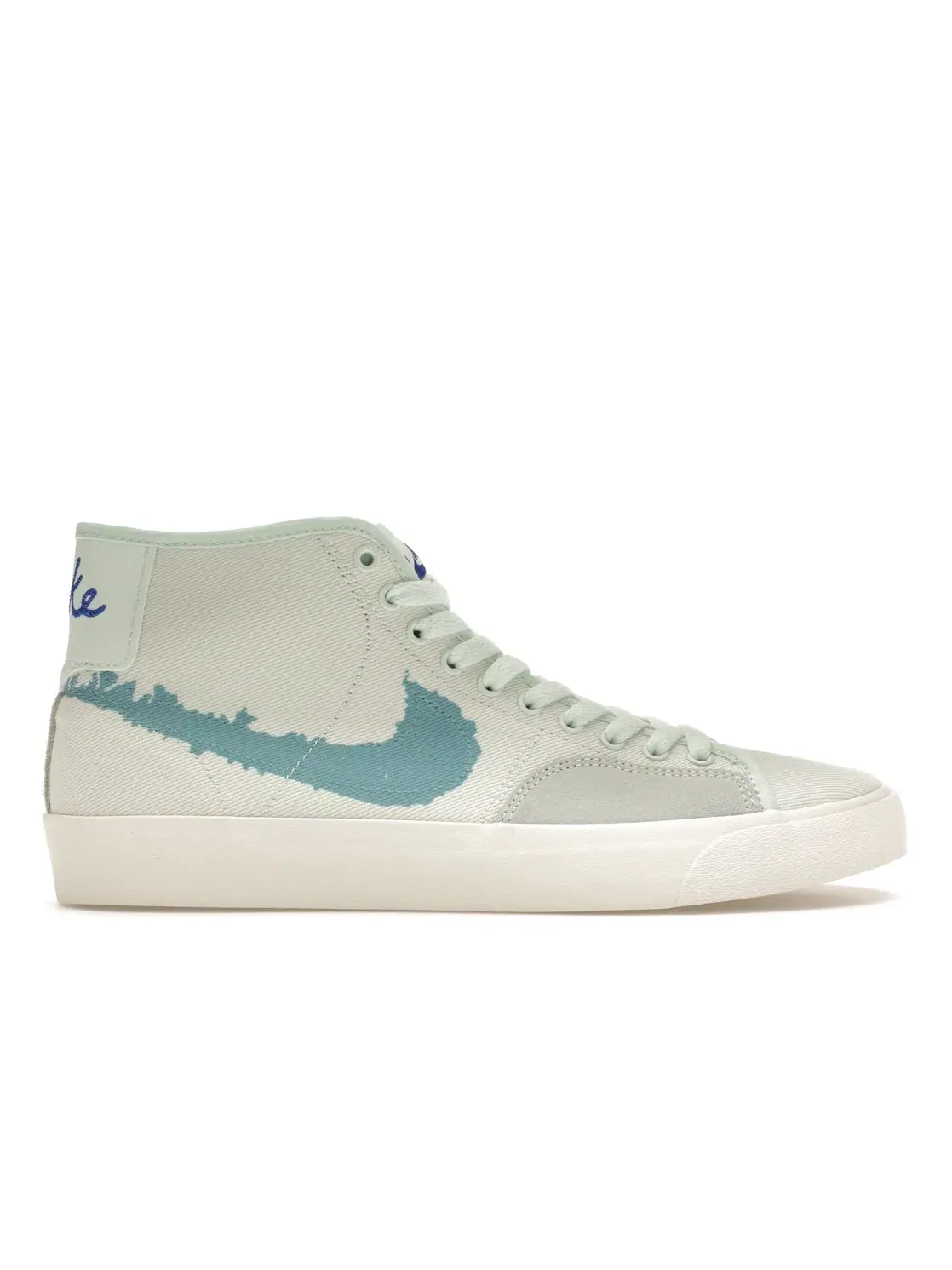 Мужские кроссовки на шнуровке Nike SB Blazer Court Mid PRM Nike — изображение 1 из 4, зеленый/зеленый--синий