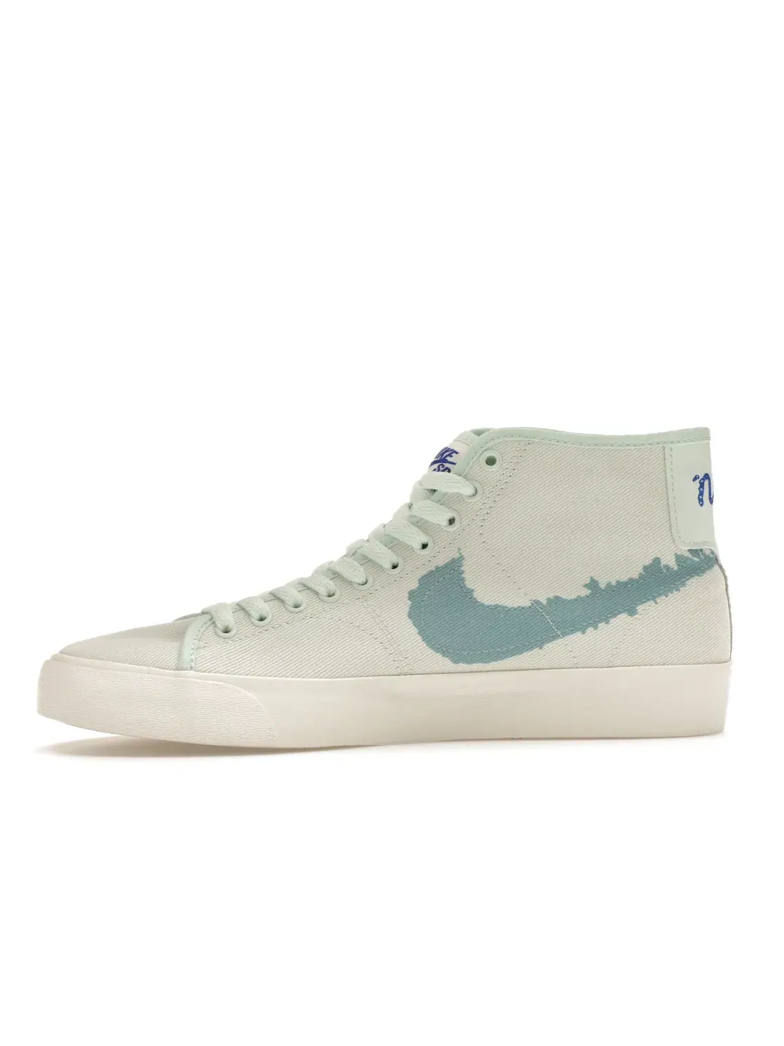 Мужские кроссовки на шнуровке Nike SB Blazer Court Mid PRM Nike — изображение 3 из 4, зеленый/зеленый--синий