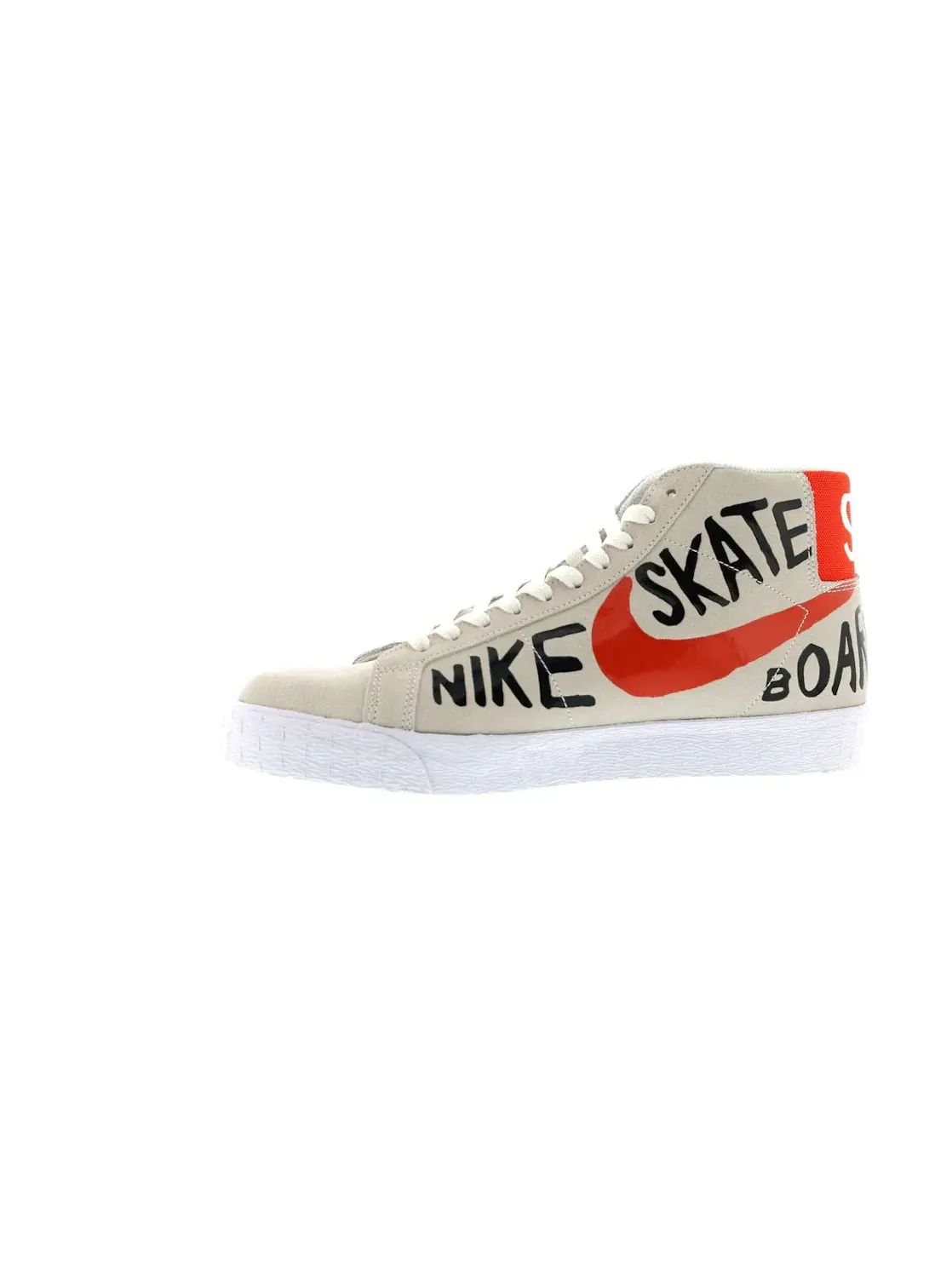 Мужские кроссовки lifestyle Nike SB Blazer Nike — изображение 3 из 4, белый/оранжевый