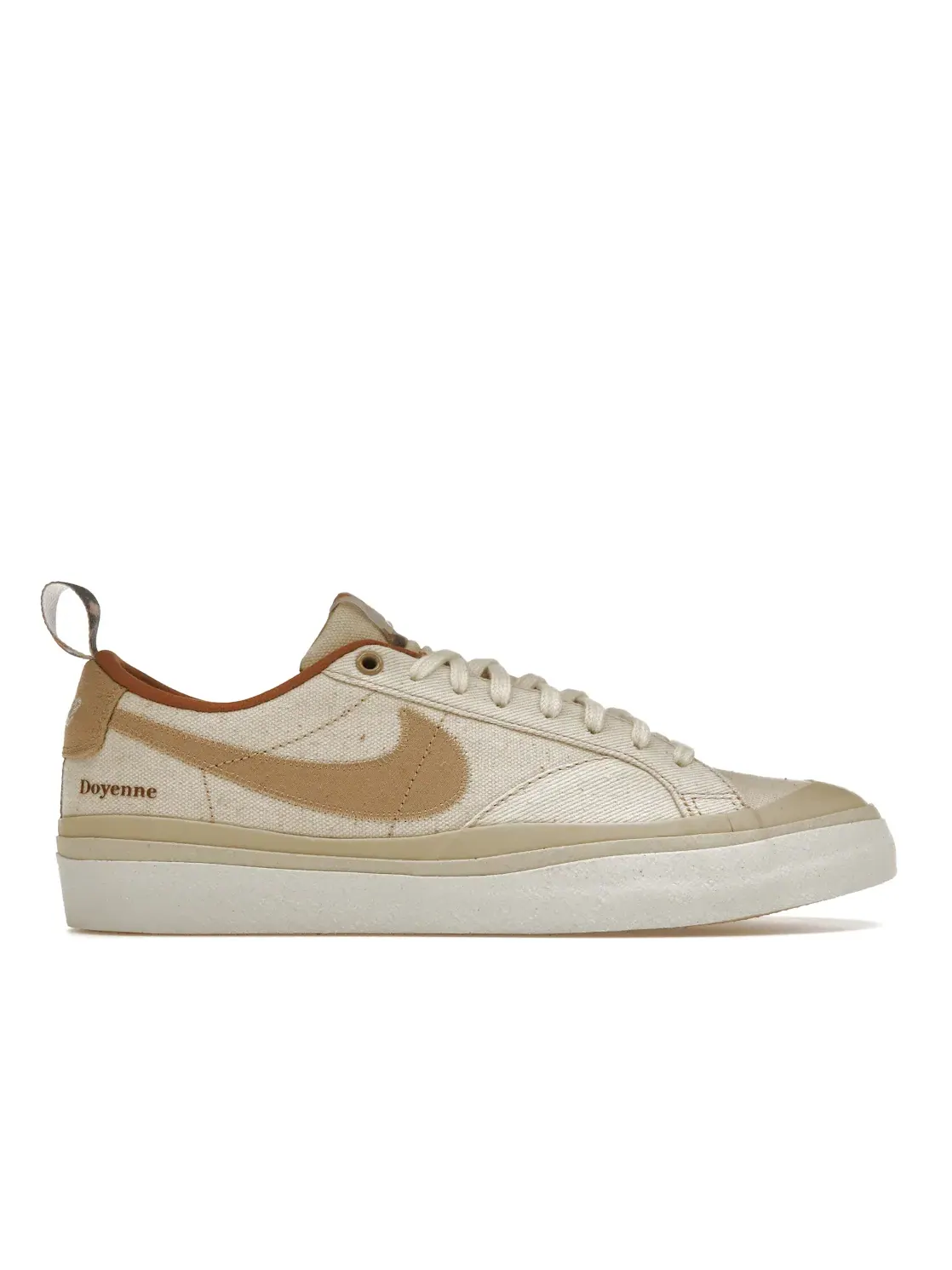 Мужские кроссовки с принтом Nike SB Blazer Low Doyenne Skateboards Nike, Coconut Milk Rattan-Limestone-Sail