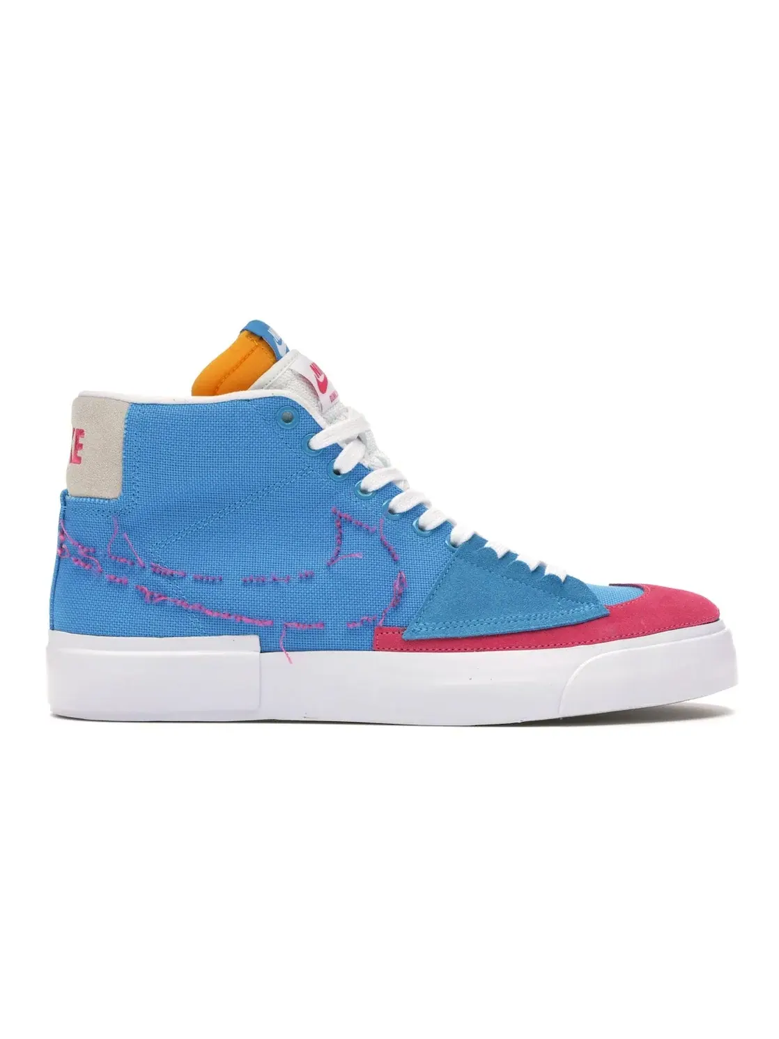 Мужские кроссовки с принтом Nike SB Zoom Blazer Mid Edge Hack Pack — изображение 1 из 4, синий/-белый