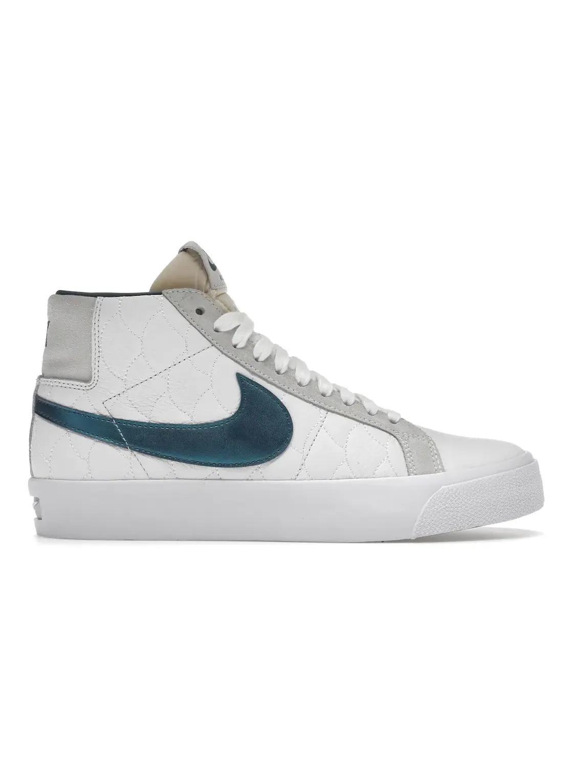 Мужские кроссовки с замшевым верхом Nike SB Blazer Mid — изображение 1 из 4, белый/белый