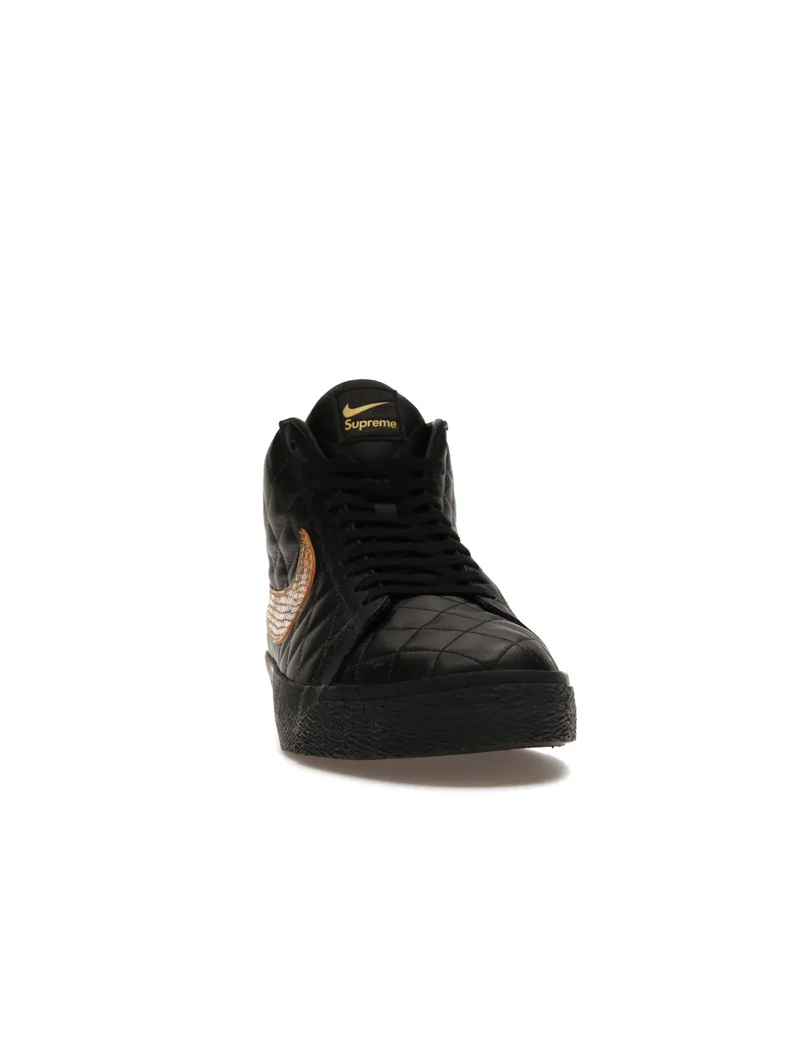 Мужские кроссовки с квилтингом Nike SB Blazer Mid QS Supreme — изображение 2 из 4, черный/черный