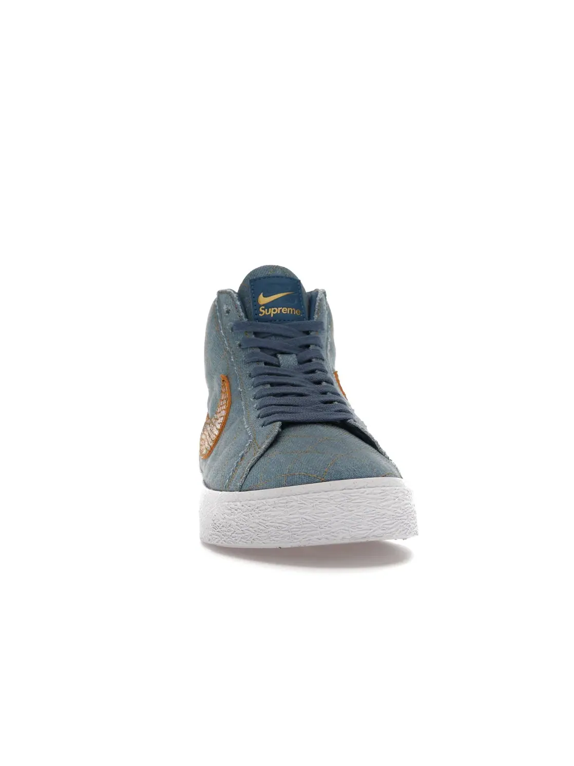 Мужские кроссовки с принтом Nike SB Blazer Mid QS Supreme Denim — изображение 2 из 4, синий/черный