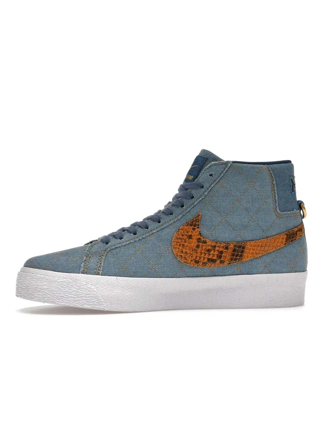 Мужские кроссовки с принтом Nike SB Blazer Mid QS Supreme Denim — изображение 3 из 4, синий/черный