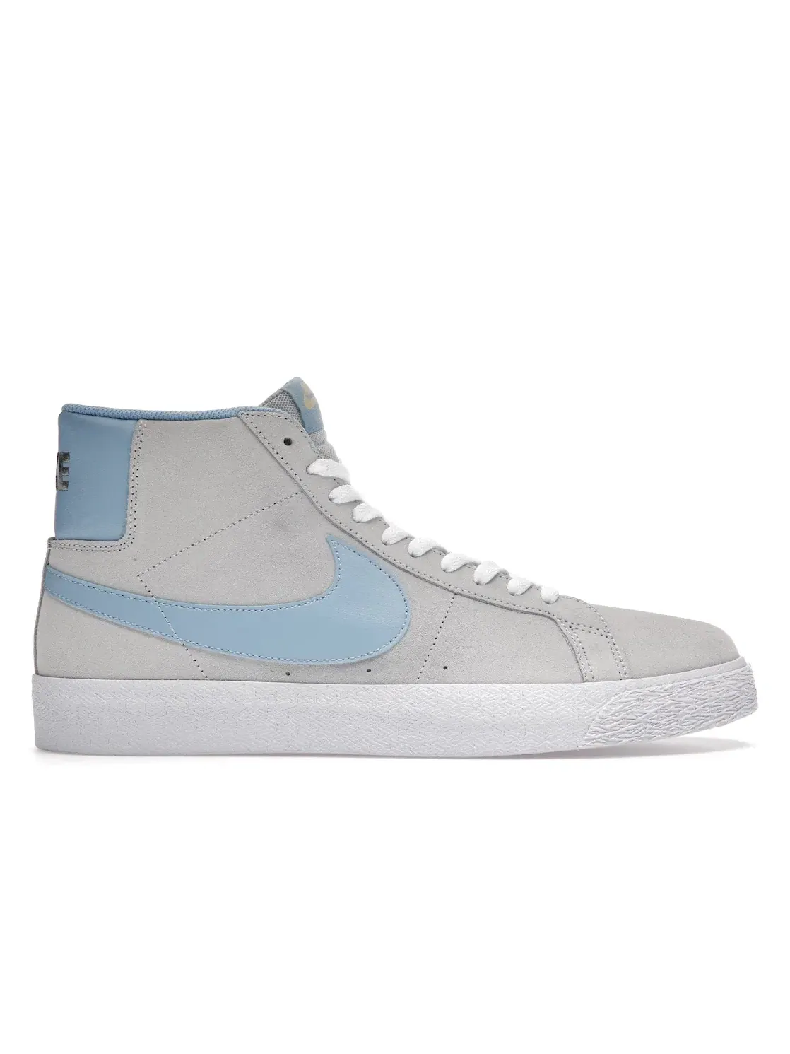 Мужские кроссовки с высоким верхом Nike SB Blazer Mid — изображение 1 из 4, серый/синий