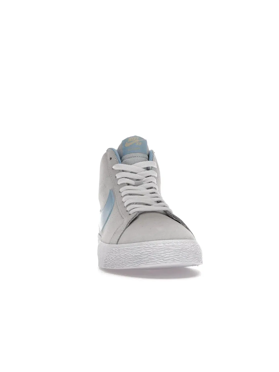 Мужские кроссовки с высоким верхом Nike SB Blazer Mid — изображение 2 из 4, серый/синий