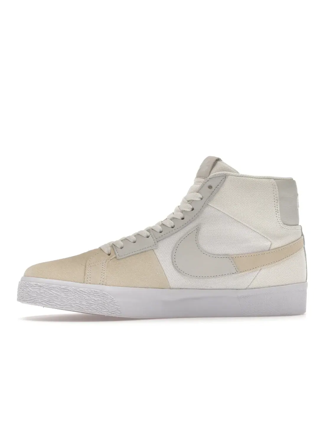 Мужские кроссовки высокие с брендом Nike SB Blazer Mid — изображение 3 из 4, белый/белый/белый/белый