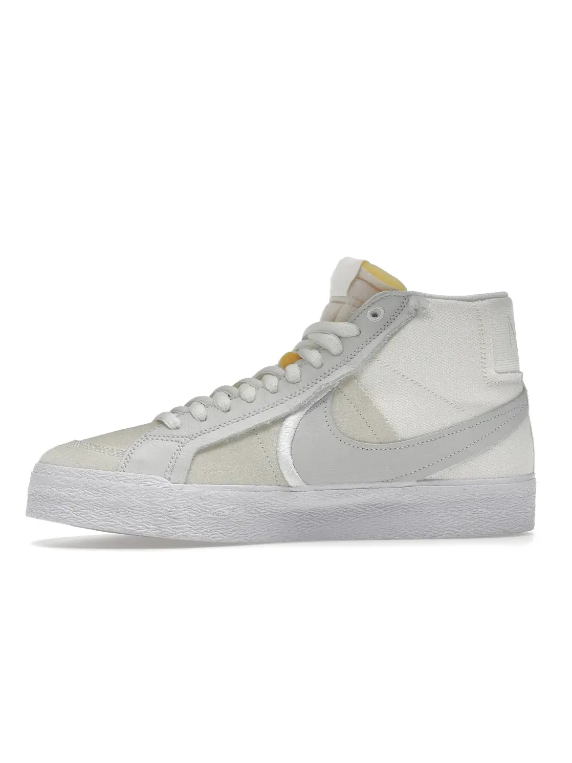 Мужские кроссовки с высоким верхом Nike SB Blazer Mid Warning Label — изображение 3 из 4, белый/белый