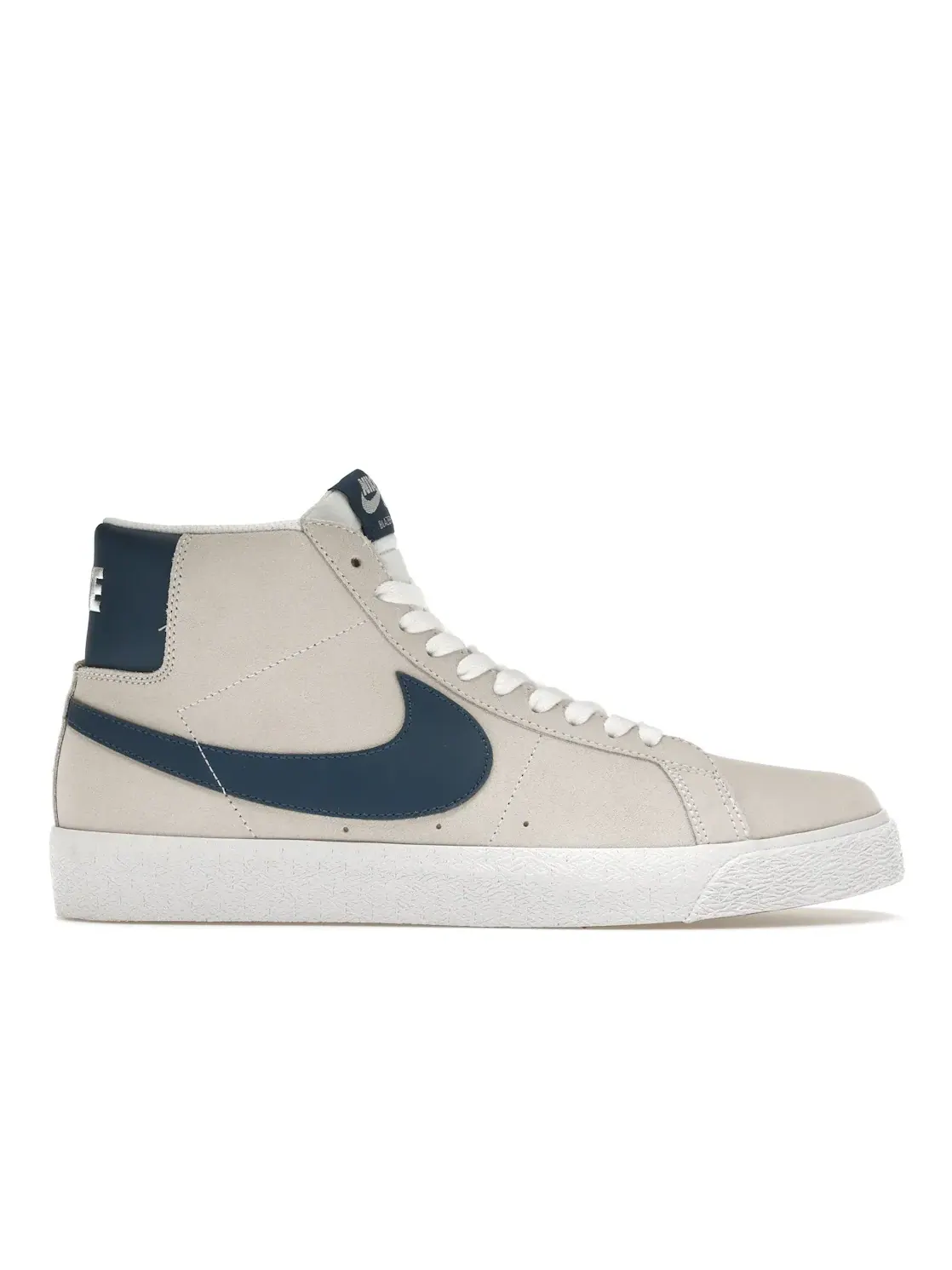 Мужские кроссовки для скейтбординга с высоким берцем Nike SB Blazer Mid — изображение 1 из 4, белый/синий