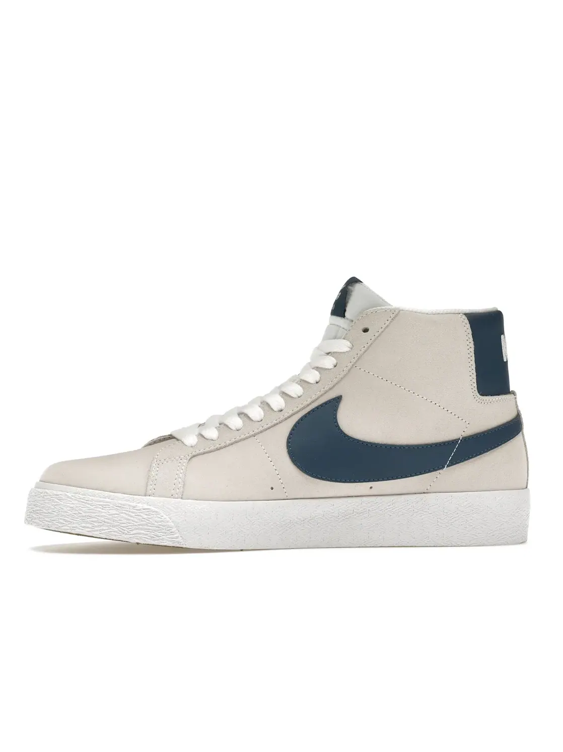 Мужские кроссовки для скейтбординга с высоким берцем Nike SB Blazer Mid — изображение 3 из 4, белый/синий