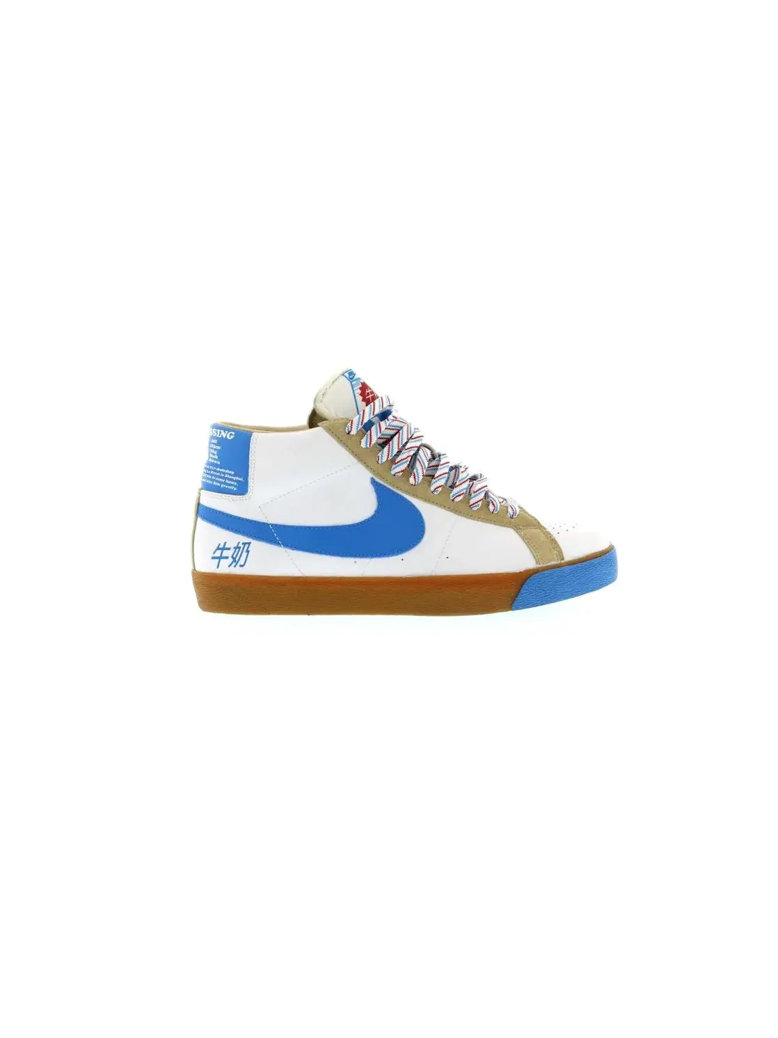 Мужские кроссовки с принтом Nike SB Blazer Nike — изображение 1 из 4, белый/синий
