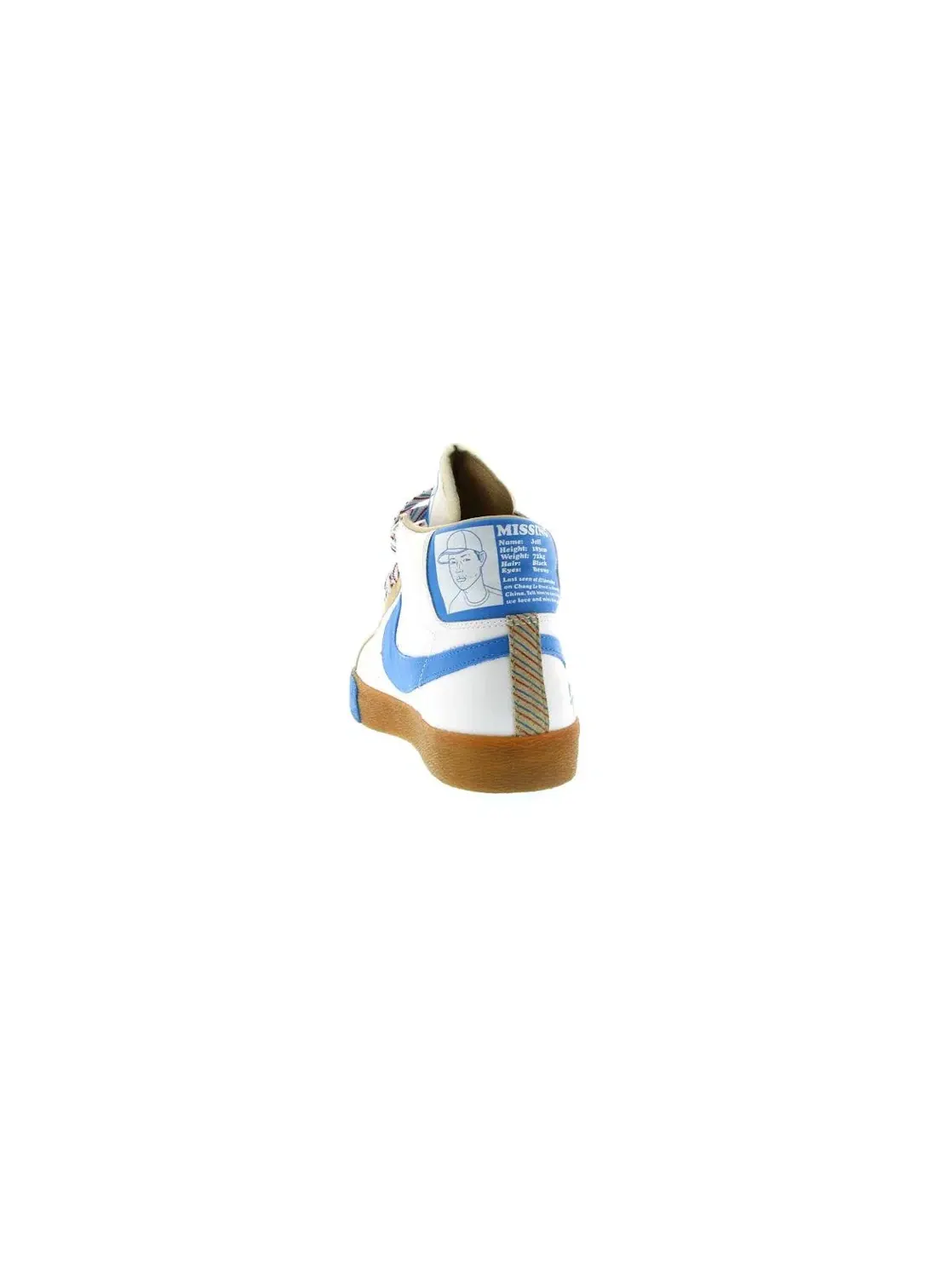 Мужские кроссовки с принтом Nike SB Blazer Nike — изображение 4 из 4, белый/синий