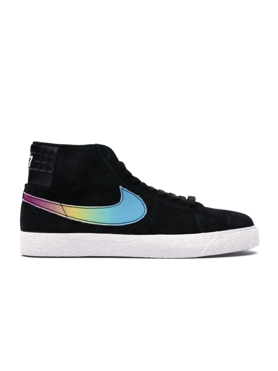 Мужские кроссовки с принтом Nike SB Blazer Zoom Mid Nike — изображение 1 из 4, черный/мульти--белый