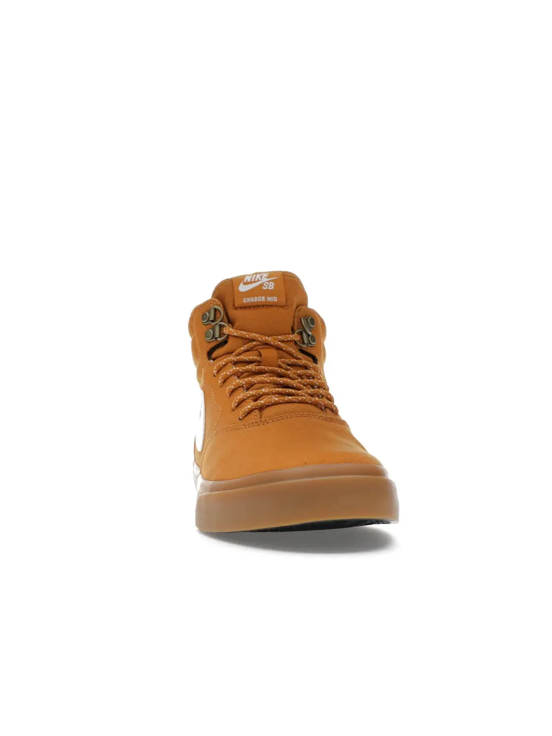 Мужские кроссовки с высоким берцем Nike SB Charge Mid Premium — изображение 2 из 4, светлый коричневый/белый