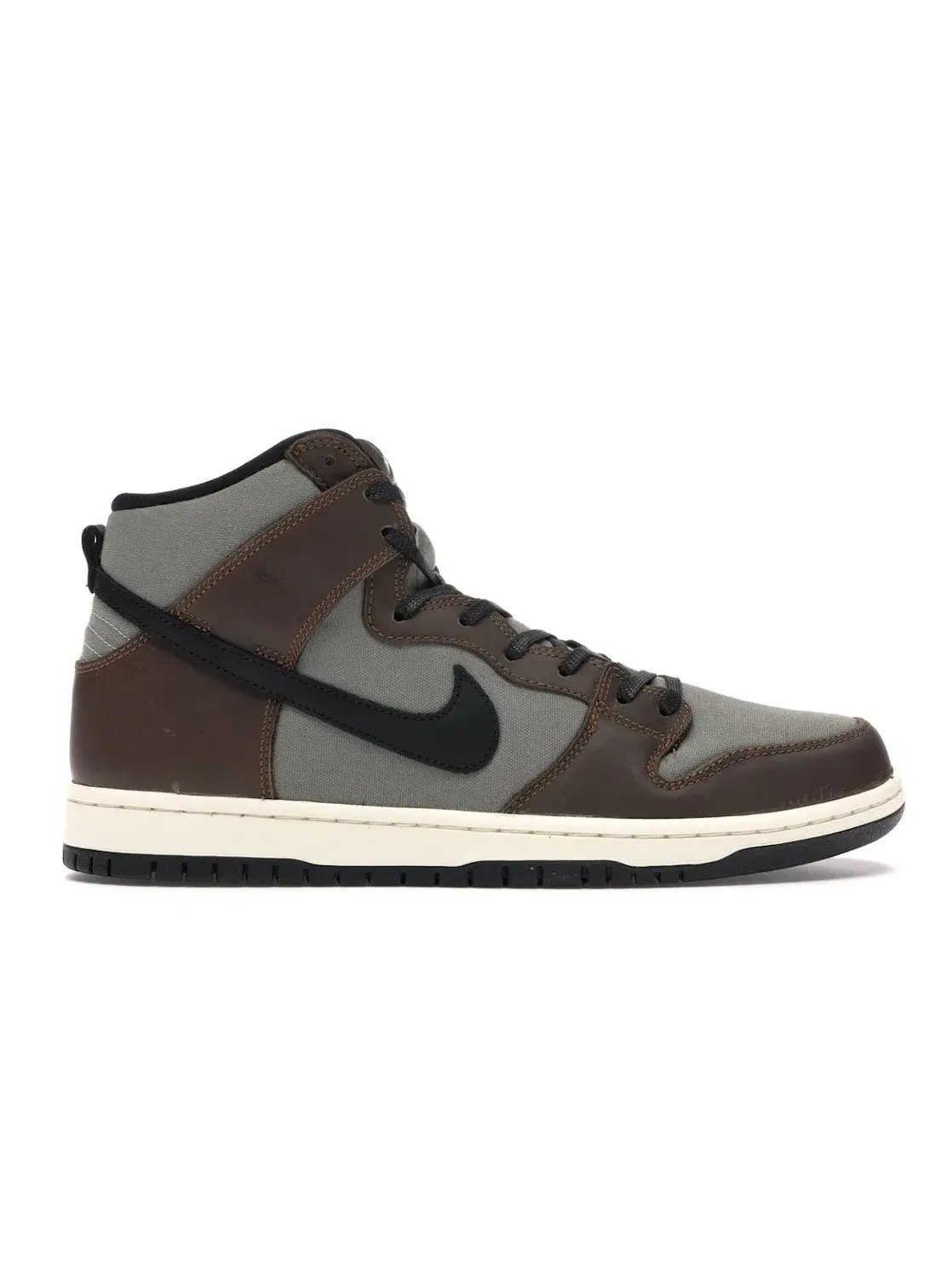 Мужские кроссовки высокие с замшевым верхом Nike SB Dunk High Baroque Brown — изображение 1 из 4, коричневый/черный