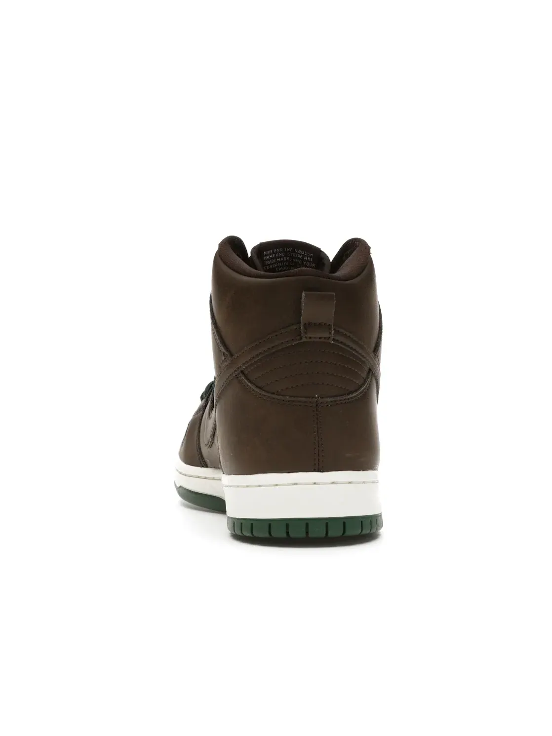 Мужские кроссовки для скейтбординга высокие Nike SB Dunk High — изображение 4 из 4, коричневый/белый-зеленый