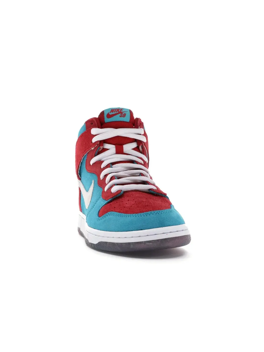 Мужские кроссовки с высоким верхом Nike SB Dunk High Nike — изображение 2 из 4, красный/белый