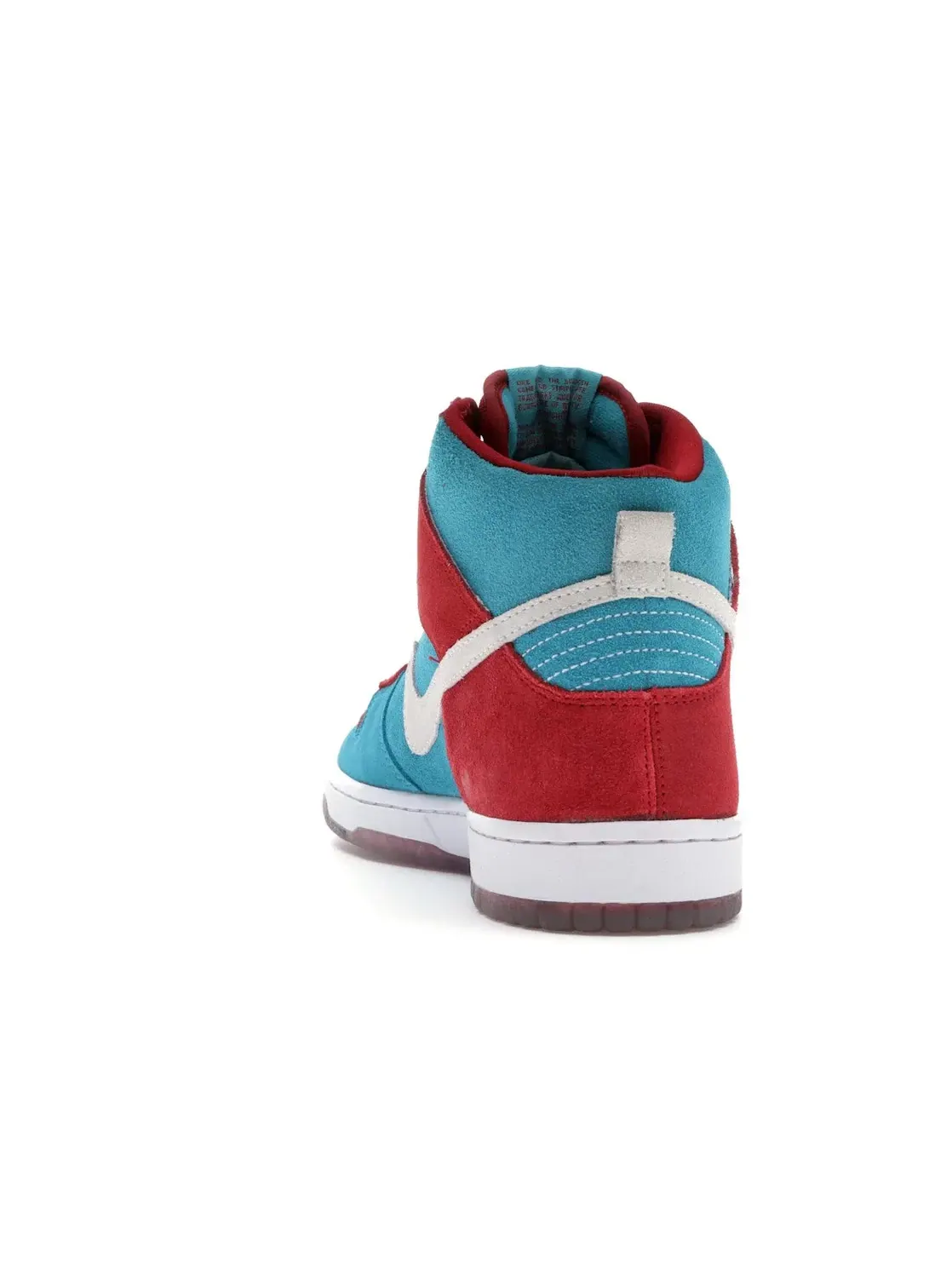Мужские кроссовки с высоким верхом Nike SB Dunk High Nike — изображение 4 из 4, красный/белый