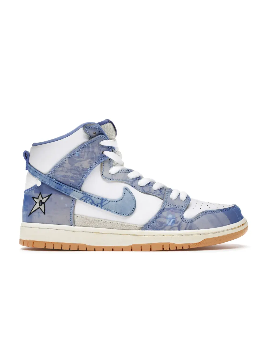Мужские кроссовки Nike SB Dunk High с отрывным верхом Carpet Company Nike — изображение 1 из 4, синий/белый
