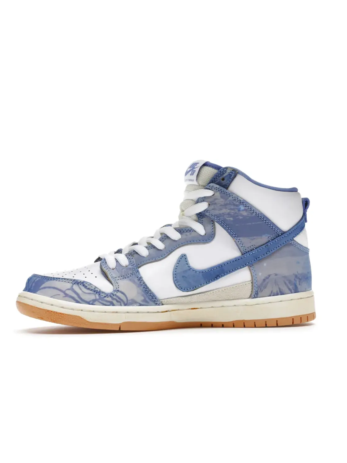 Мужские кроссовки Nike SB Dunk High с отрывным верхом Carpet Company Nike — изображение 3 из 4, синий/белый