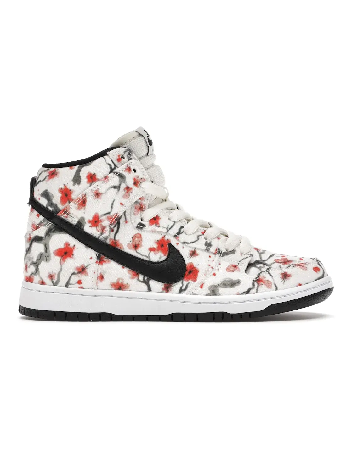 Мужские кроссовки с принтом Nike SB Dunk High Nike — изображение 1 из 4, черный-светлый-белый