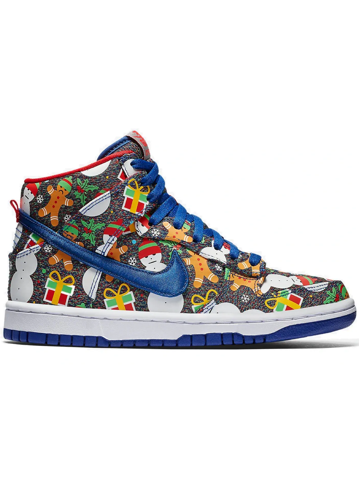 Детские кроссовки с принтом Nike SB Dunk High Concepts Ugly Christmas Sweater (2017) Nike — изображение 1 из 1