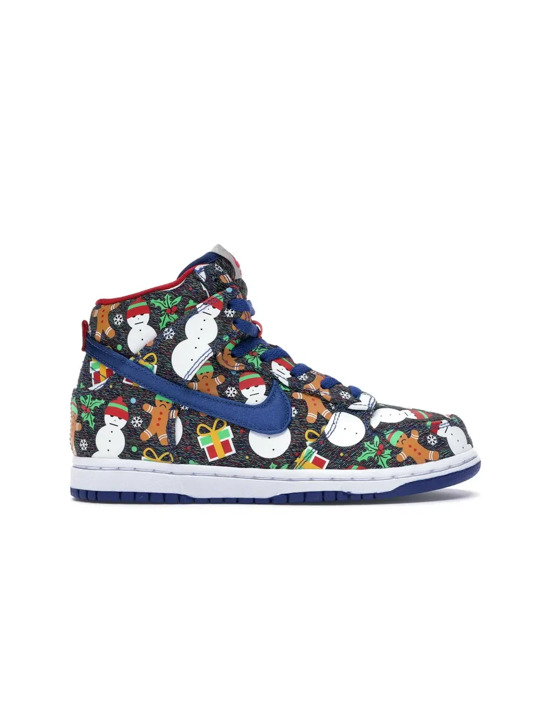 Детские кроссовки для мальчиков высокие Nike SB Dunk High Concepts Ugly Christmas Sweater (2017) (PS) Nike