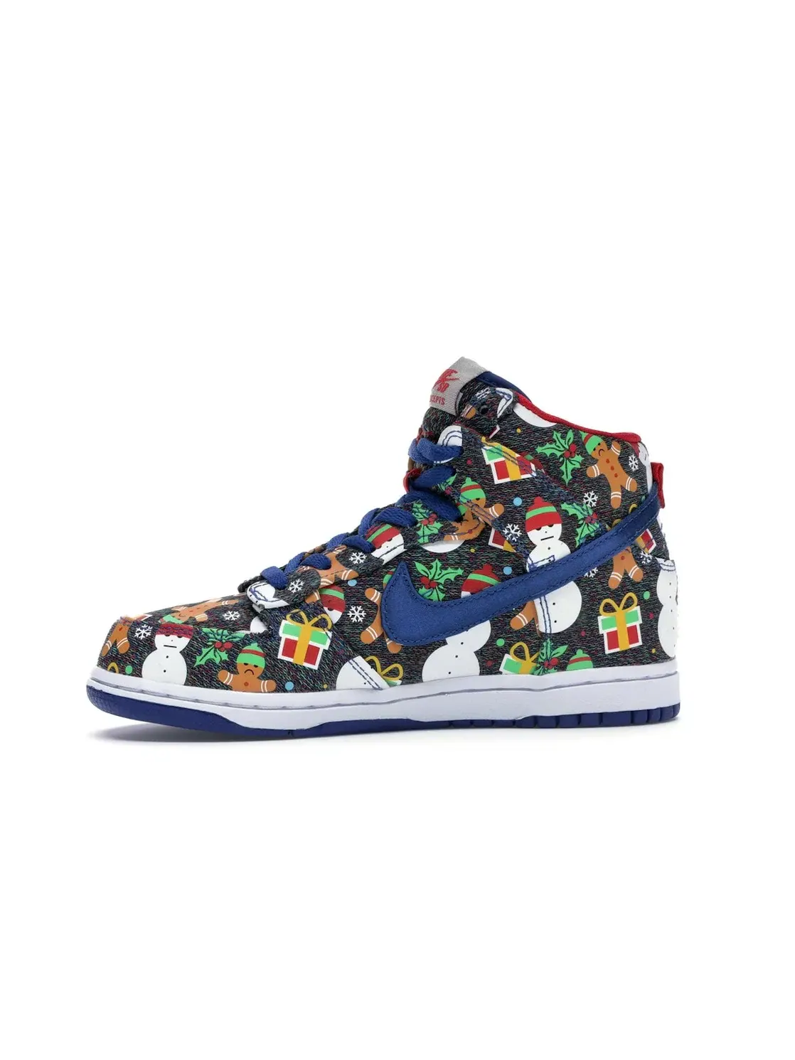 Детские кроссовки для мальчиков высокие Nike SB Dunk High Concepts Ugly Christmas Sweater (2017) (PS) Nike