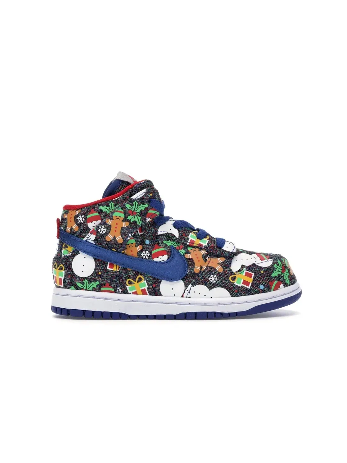 Детские кроссовки для мальчиков с принтом Nike SB Dunk High Concepts Ugly Christmas Sweater Nike — изображение 1 из 4