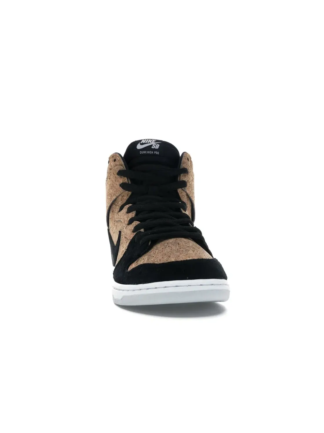 Мужские кроссовки высокие с пробковым верхом Nike SB Dunk High — изображение 2 из 4, черный/черный--белый
