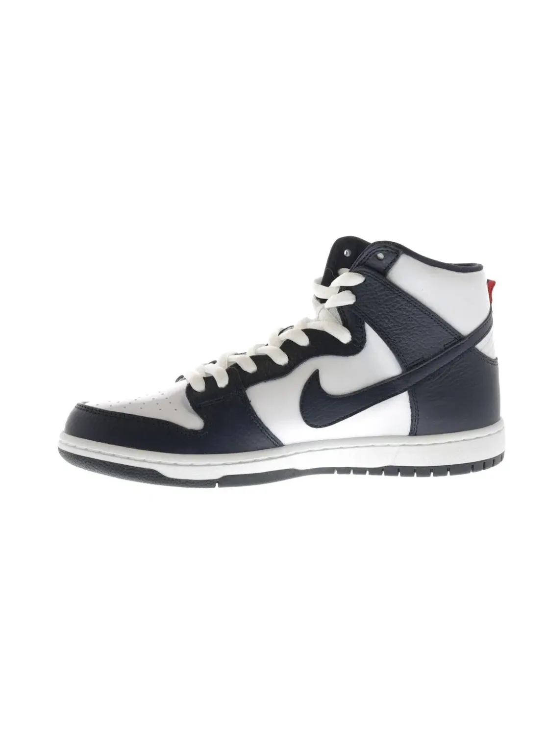 Мужские кроссовки с перфорацией Nike SB Dunk High Future Court Obsidian — изображение 3 из 4, белый/красный
