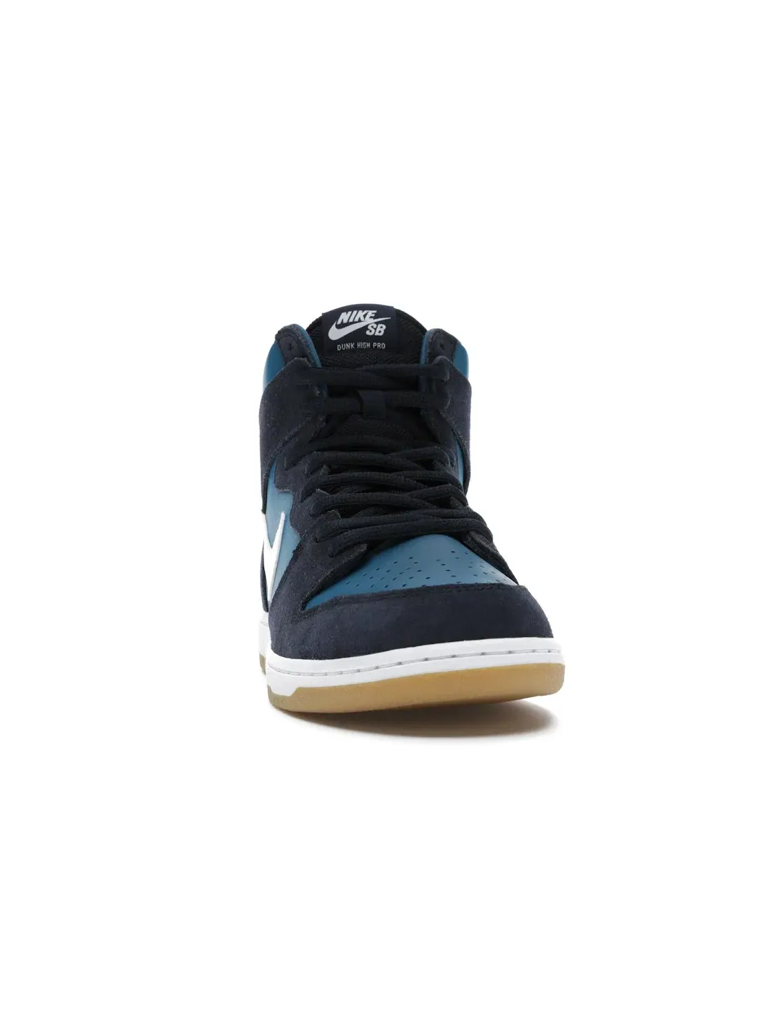 Мужские кроссовки Nike SB Dunk High — изображение 2 из 4, белый-синий