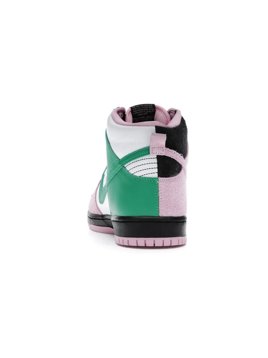 Мужские кроссовки высокие с принтом Nike SB Dunk High Invert Celtics Nike — изображение 4 из 4, черный/розовый-зеленый