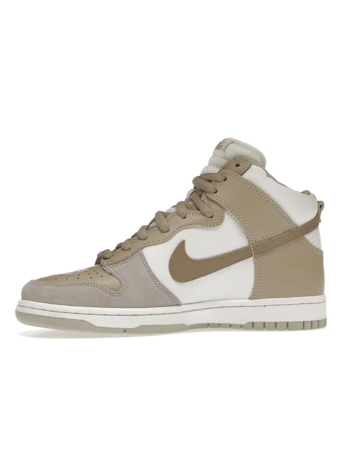 Мужские кроссовки высокие Nike SB Dunk High — изображение 3 из 4, белый/хаки