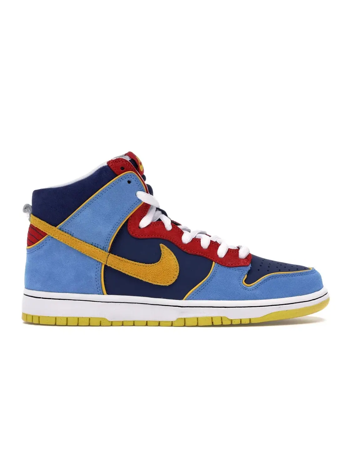 Мужские кроссовки с принтом Nike SB Dunk High Pacman Nike — изображение 1 из 4, синий/золотистый