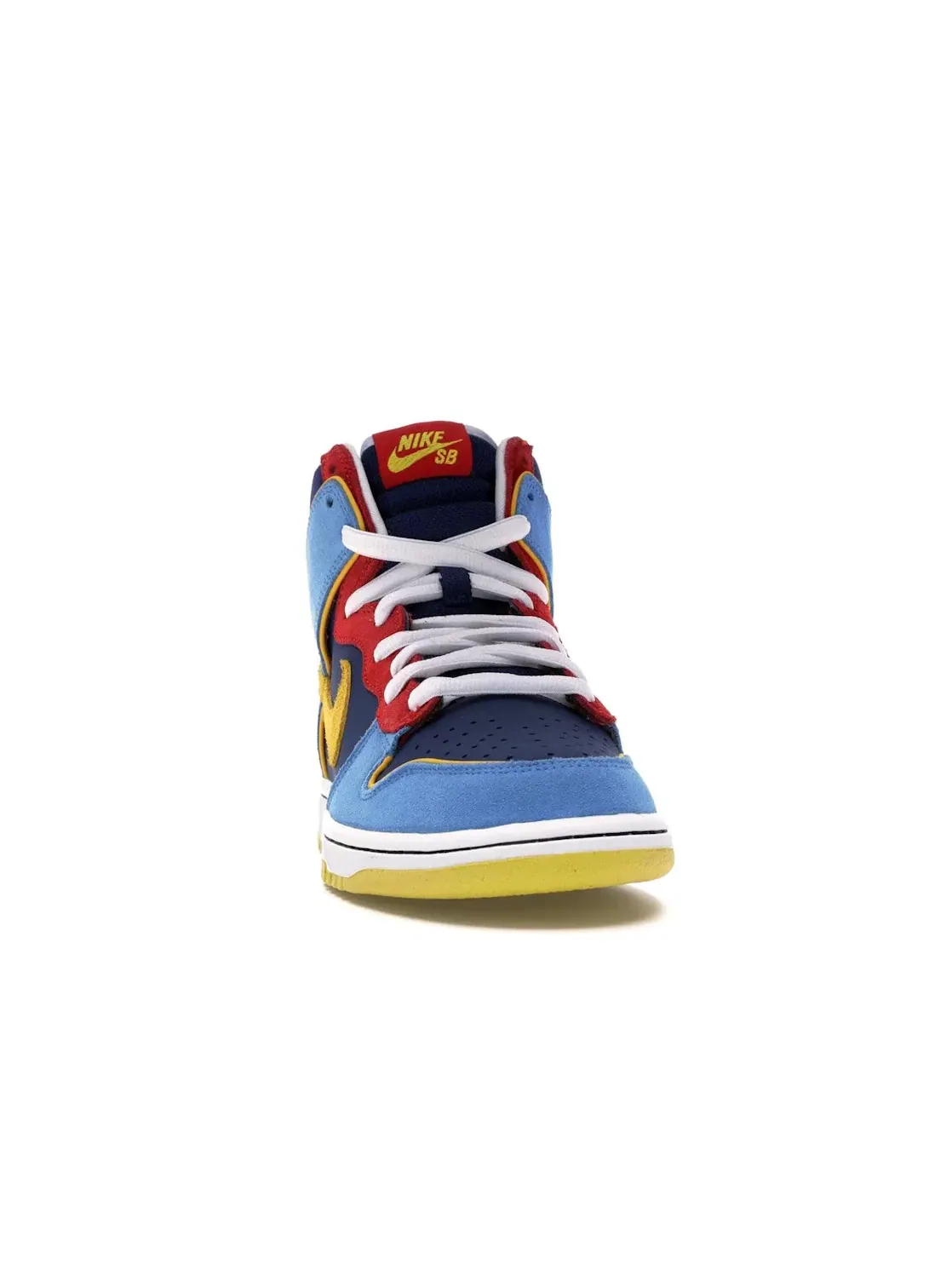 Мужские кроссовки с принтом Nike SB Dunk High Pacman Nike — изображение 2 из 4, синий/золотистый