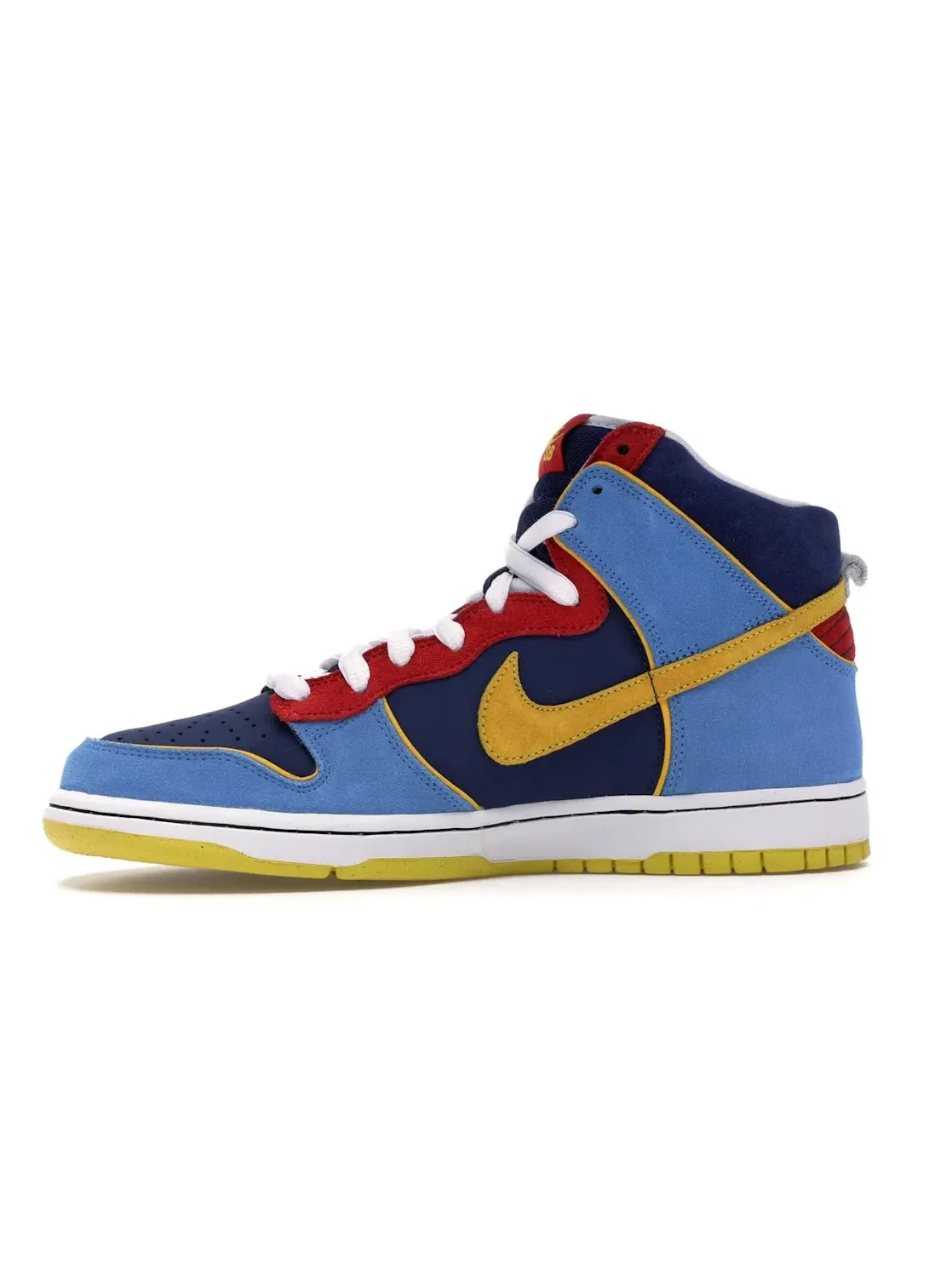 Мужские кроссовки с принтом Nike SB Dunk High Pacman Nike — изображение 3 из 4, синий/золотистый