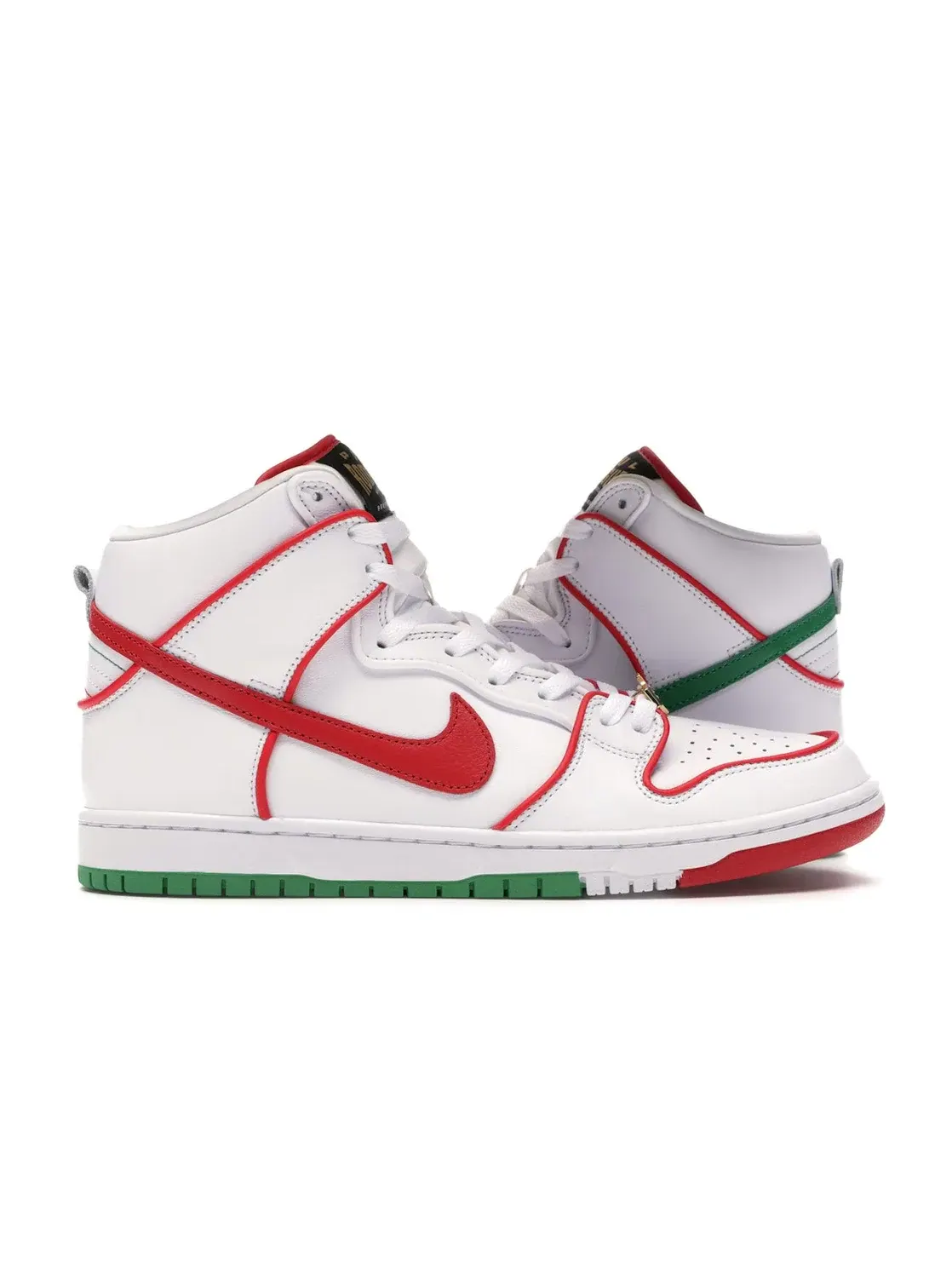 Мужские кроссовки высокие с принтом Nike SB Dunk High Paul Rodriguez Mexico — изображение 1 из 4, белый/красный-зеленый