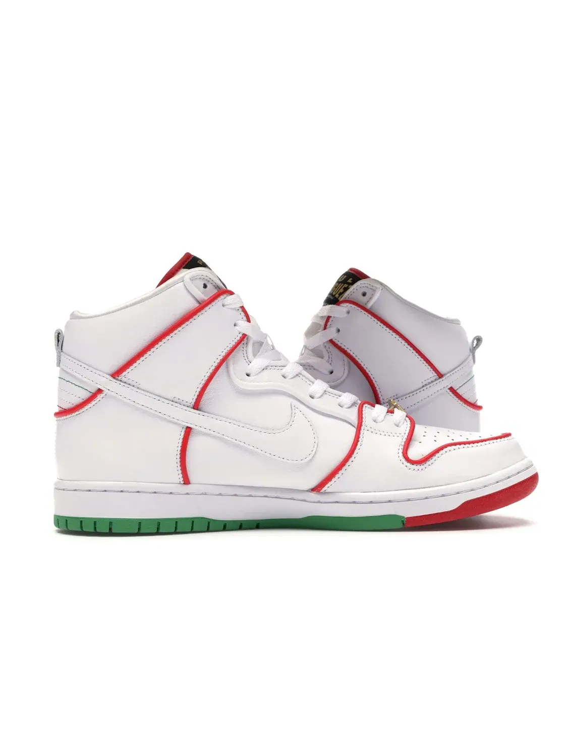 Мужские кроссовки высокие с принтом Nike SB Dunk High Paul Rodriguez Mexico — изображение 3 из 4, белый/красный-зеленый