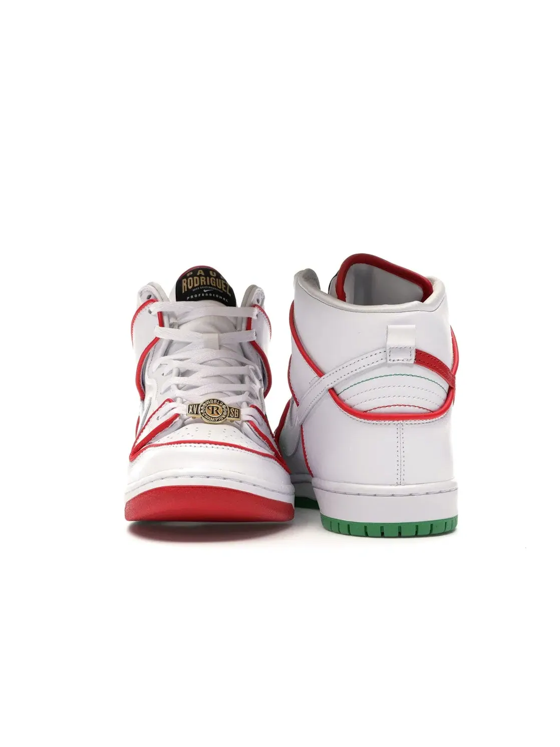 Мужские кроссовки высокие с принтом Nike SB Dunk High Paul Rodriguez Mexico — изображение 4 из 4, белый/красный-зеленый