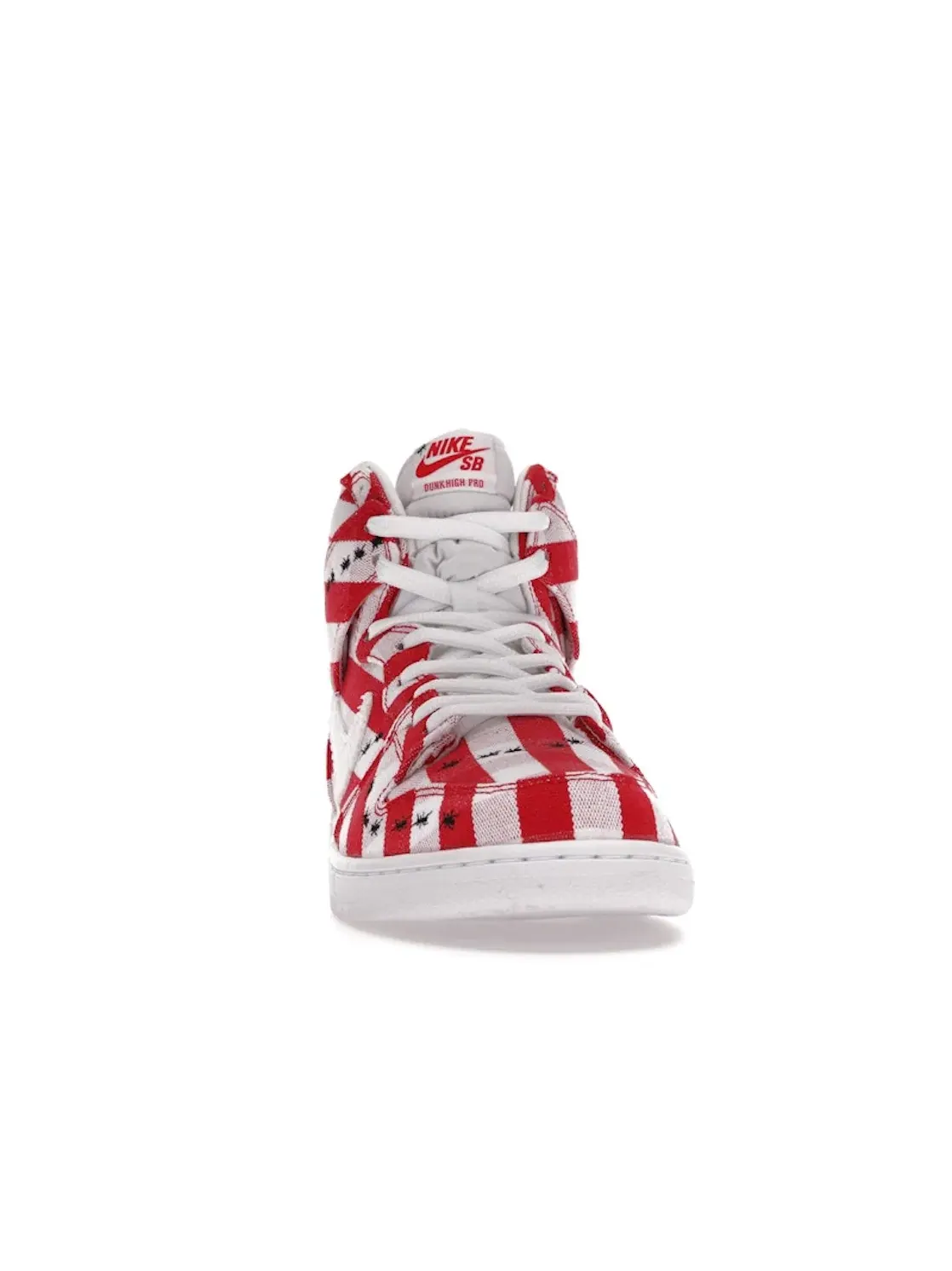 Мужские кроссовки высокие с принтом Nike SB Dunk High Nike — изображение 2 из 4, красный/белый-белый