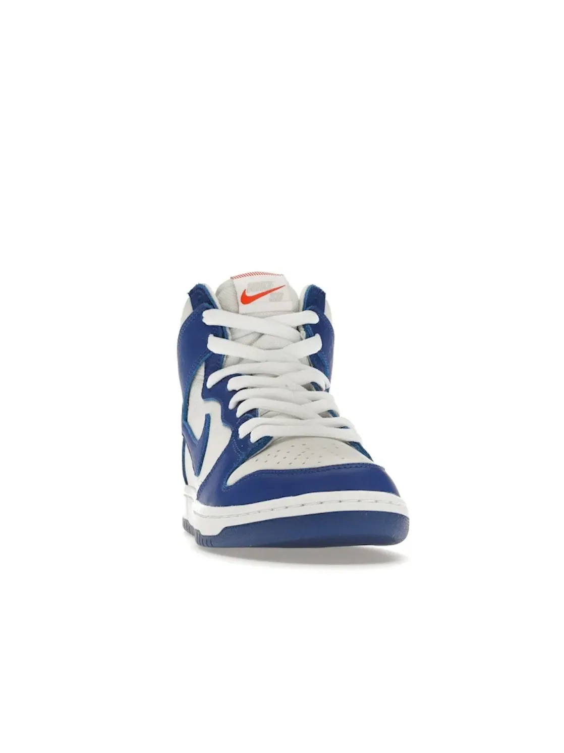 Мужские кроссовки высокие с гладкой кожи Nike SB Dunk High Pro ISO — изображение 2 из 4, белый/синий