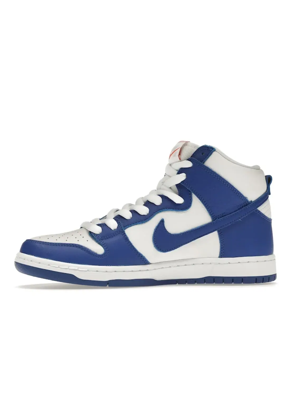 Мужские кроссовки высокие с гладкой кожи Nike SB Dunk High Pro ISO — изображение 3 из 4, белый/синий