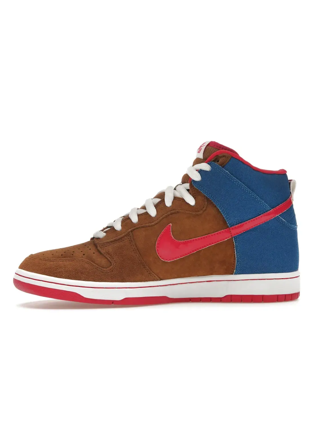 Мужской высокие кроссовки с принтом Nike SB Dunk High Pro Nike, Hazelnut/Cerise — изображение 3 из 4