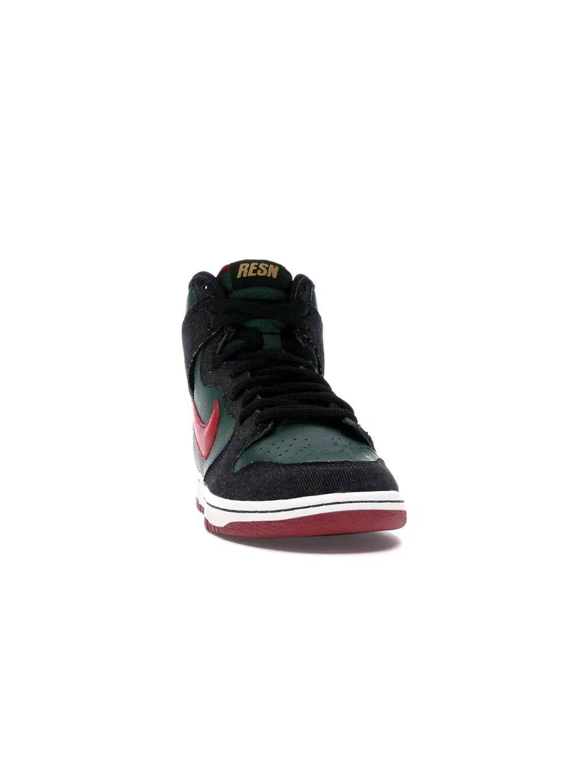 Мужские кроссовки высокие с принтом Nike SB Dunk High RESN Nike, Deep Forest/Paprika — изображение 2 из 4