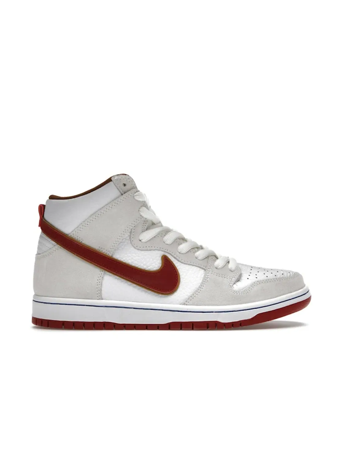 Мужские кроссовки высокие с контрастными акцентами Nike SB Dunk High — изображение 1 из 4, багряный