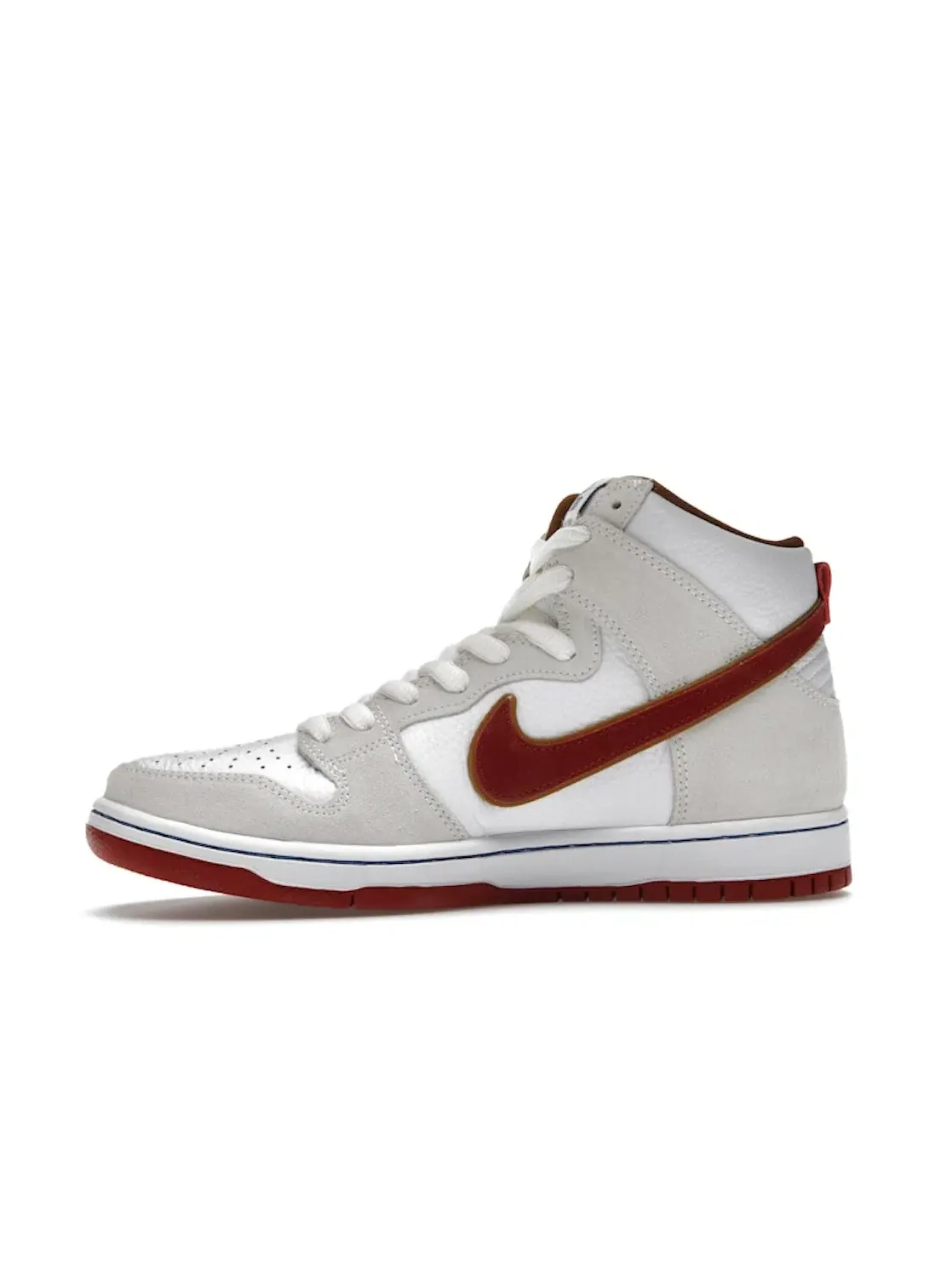 Мужские кроссовки высокие с контрастными акцентами Nike SB Dunk High — изображение 3 из 4, багряный